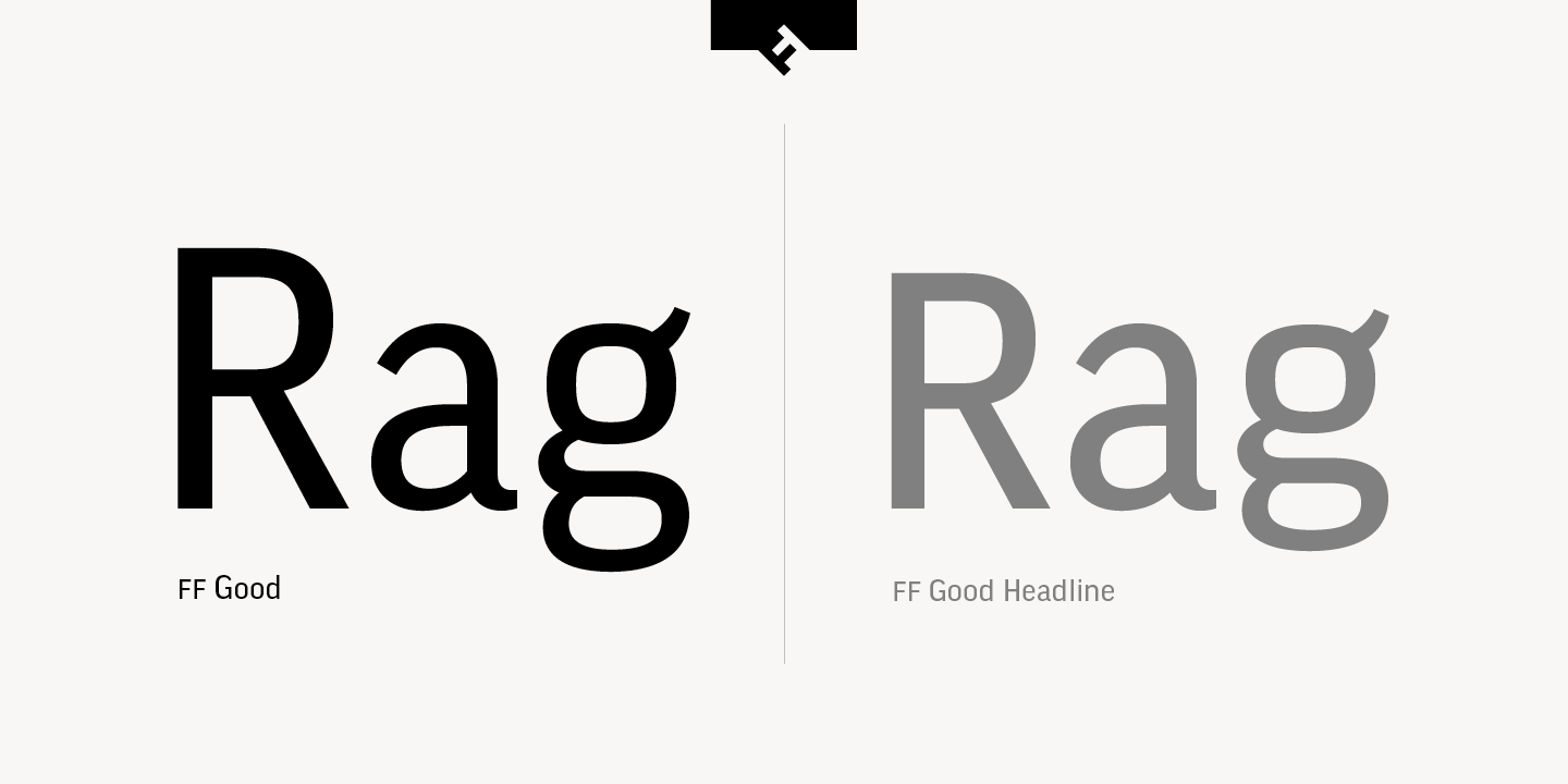 Пример шрифта FF Good Pro Wide Ultra Italic